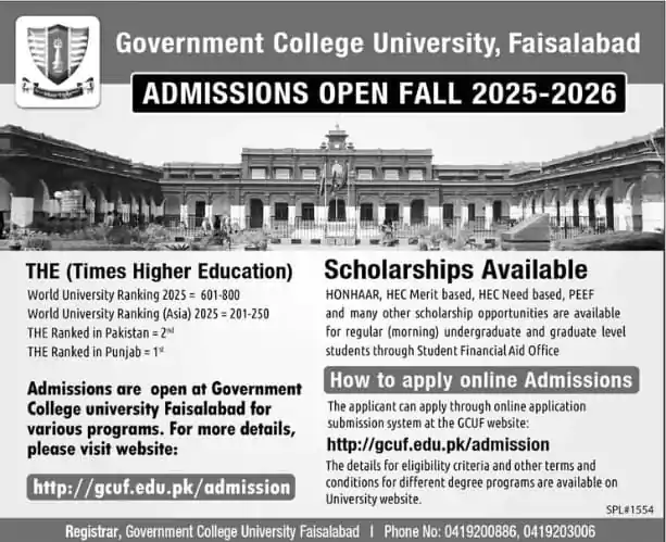 government college university faisalabad campus